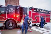 Ride to school W/ Midlothian Fire Department 202//134